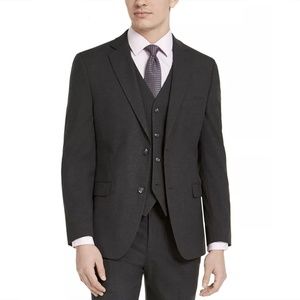 Slim Fit Stretch Suit Jacket Charcoal Gray Men's Size 40R NWOT